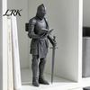Office Desk Medieval Decoration Knight Bookshelf Decor, Armored Bookend Statue, Gothic Library Shelf Decoration, Detailed Armor Figurine Castle Theme