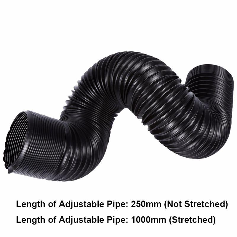 76MM Universal Car Cold Air Turbo Intake Inlet Pipe Adjustable Flexible Duct Tube Hose Cold Feed Duct Pipe I3662644428