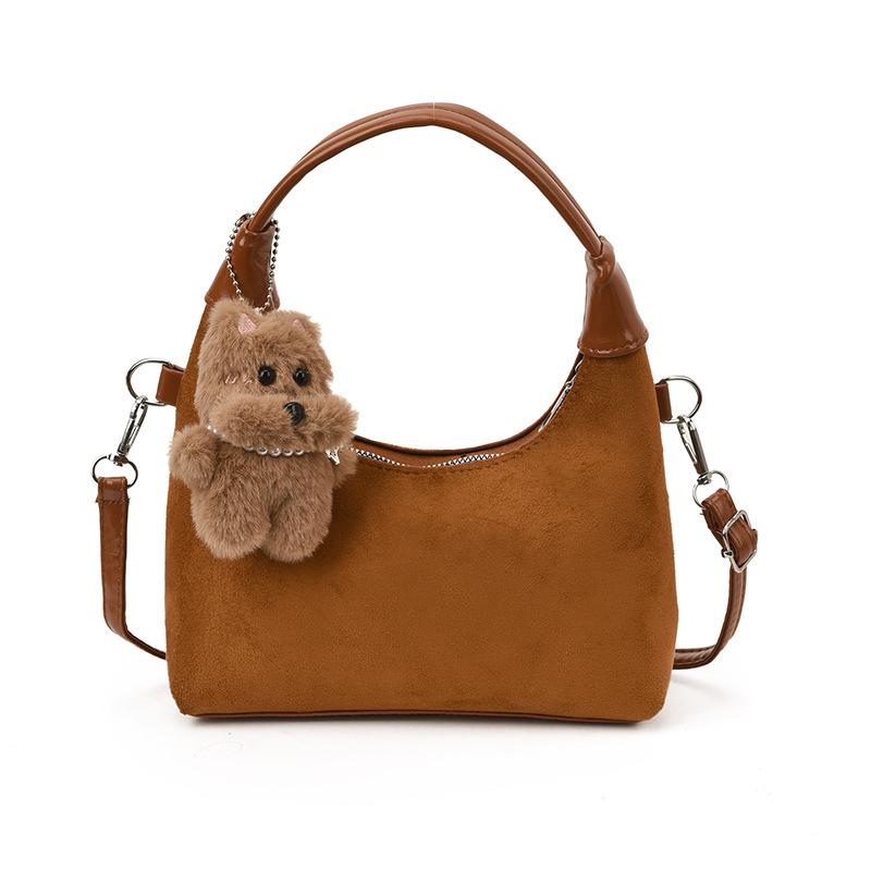 Dumpling Bag 2025 New Autumn and Winter Women's Bag High-end Suede Large Capacity Shoulder Messenger Bag Portable Tote