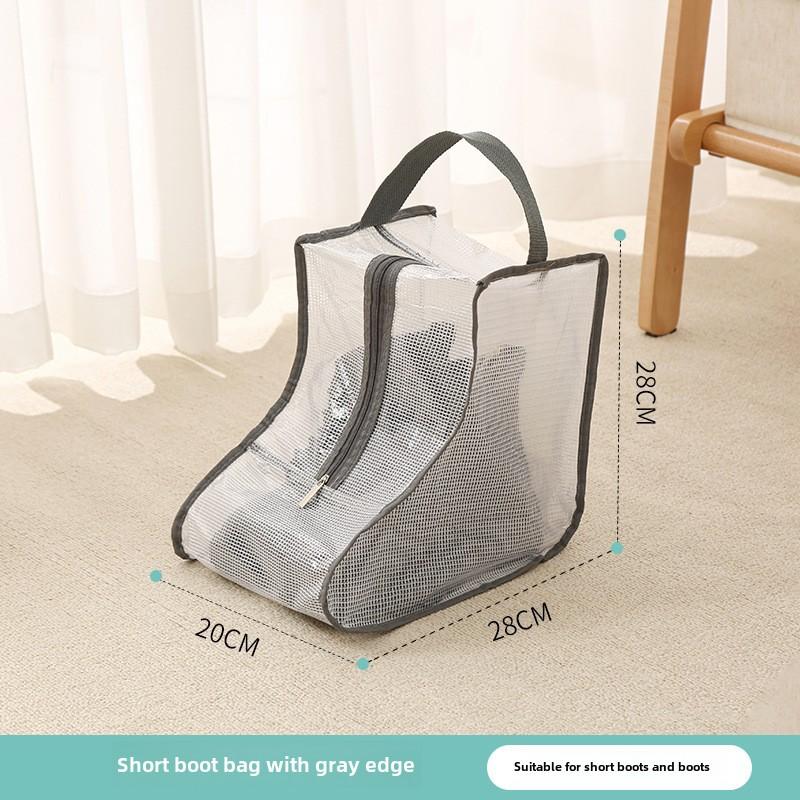 Travel Shoe Bags, Waterproof Dustproof Shoe Storage Bags with Handles, Clear Shoe Organizer for Boots and Shoes