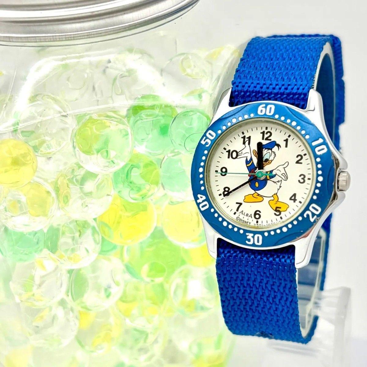 [New Battery] SEIKO ALBA Women s Watch Donald Duck Blue Disney V501-0420 830067
