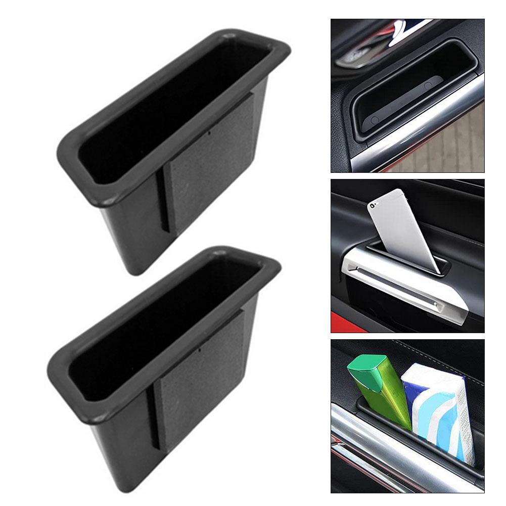 1 Pcs Car Door Side Storage Box Organizer Holder Interior Modification For Mustang Door Storage Box Lattice Car Storage Part