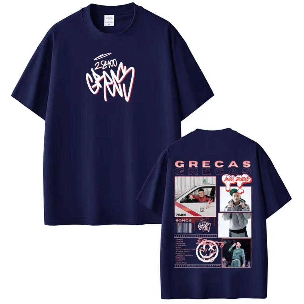Rapper Grecas Tour 2026 Album Print Tshirt Unisex Women Fashion Tshirts Casual Short Sleeve Cotton Tee Shirt Streetwear