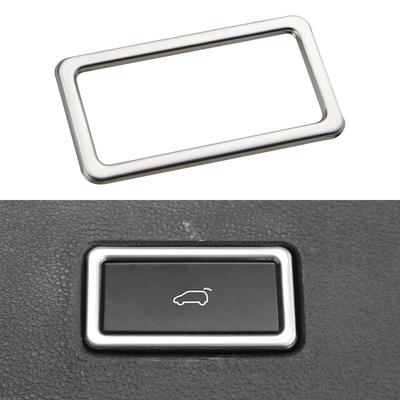 Car Rear Trunk Button Frame Sticker Cover for Volkswagen VW T-ROC Troc 2018 2019 2020 2021 2022 Trunk Switch Trim Accessories
