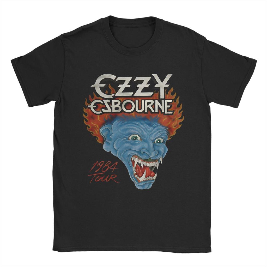 Black Sabbath Ozzy Osbourne T Shirt Men's Back To The Beginning Tour Pure Cotton T Shirts Summer Tees Casual Oversize Clothing