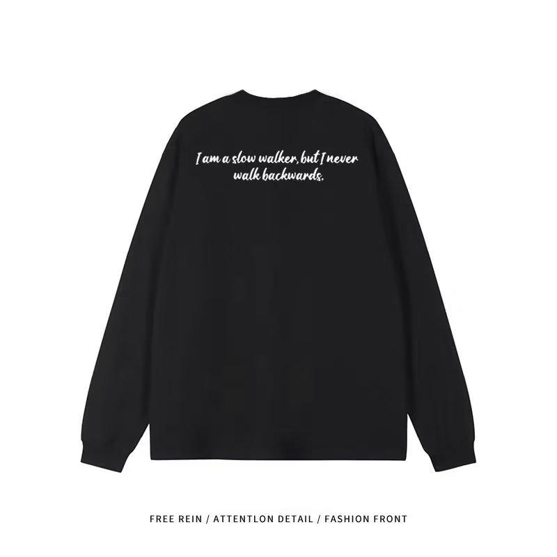 Мужская толстовка с капюшоном весной и осенью, свободная и модная универсальная куртка с буквенным принтом, мужская толстовка с длинными рукавами, повседневный топ M чёрный