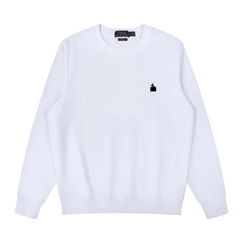 Unisex Pure Cotton Long-Sleeve Thin Autumn Casual Polo Hoodie - Solid Color