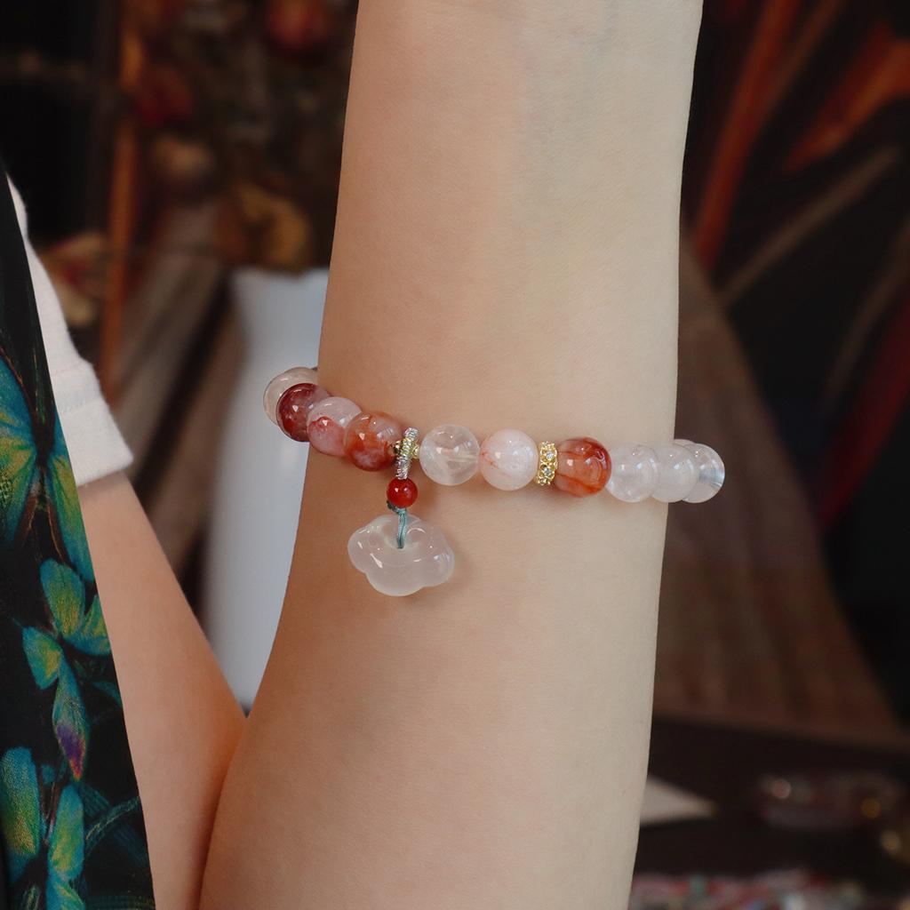 Original Natural Crystal Bracelet, Elegant Agate Bracelet. Fashion Women Daily Jewelry Lucky Gift