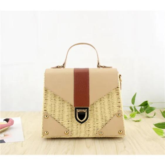 

НОВАЯ сумка из ротанга, маленькая соломенная сумка ручной работы, популярная пляжная сумка для женщин, сумка через плечо Ata, роскошные дизайнерские сумки для покупок