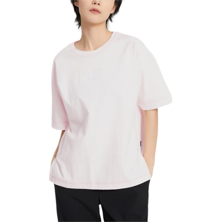 Converse Showcasing Series SS23 Drop Shoulder Sleeve T Shirt Women's Pink 10025874-A03