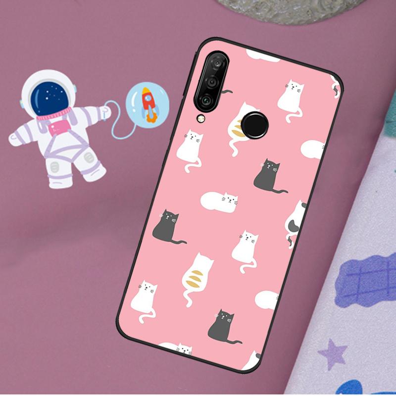 Funny Cat Collage For Huawei Nova 12s 12i 11i 8i Y73 Y72 Y61 Y91 Y90 Y70 Y60 9 10 SE P30 P40 Lite P60 Pro Case