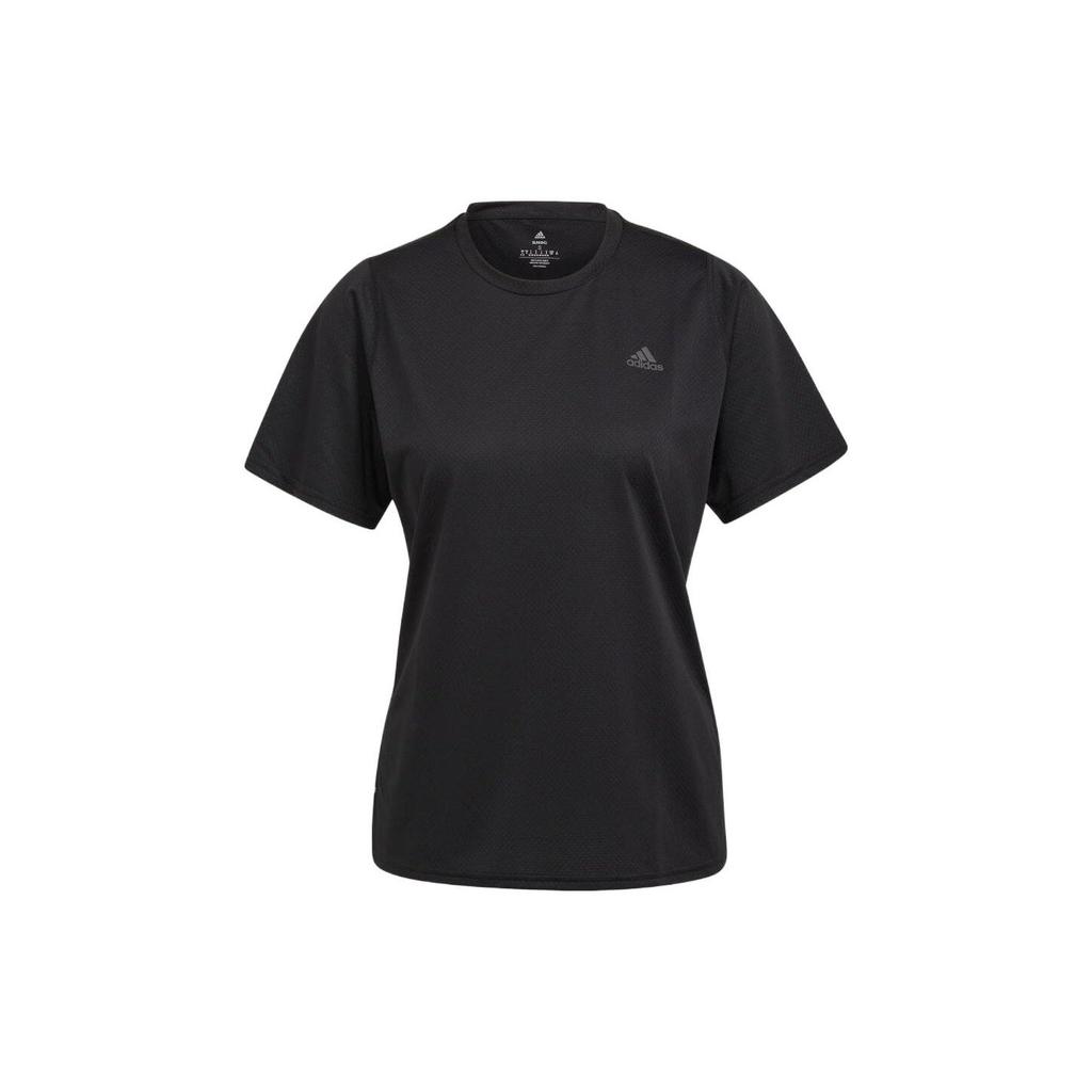 Adidas T Shirts Women's Black Crew Neck Moderate Straight Fit H57742