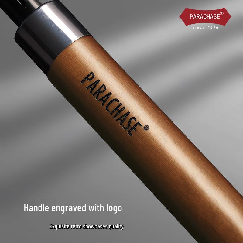 PARACHASE Retro Pánský Velký Minimalistický Deštník - Trendy Dvouosobový Deštník s Dlouhou Rukojetí a Automatickým Otevíráním