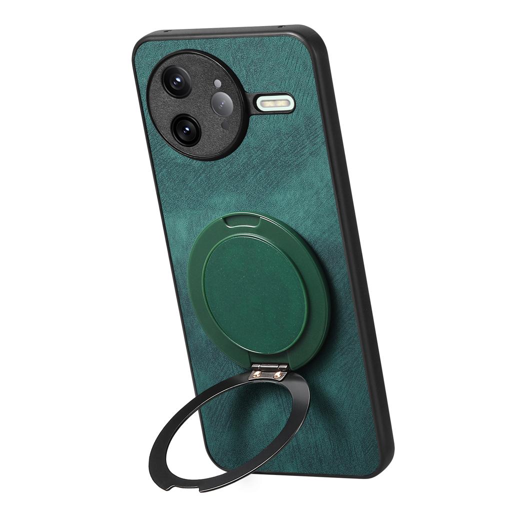 For Xiaomi Poco F7 Ultra 5G/Xiaomi Redmi K80 Pro 5G Phone Case with Rotating Kickstand Stress Relief Retro Leather Back Cover
