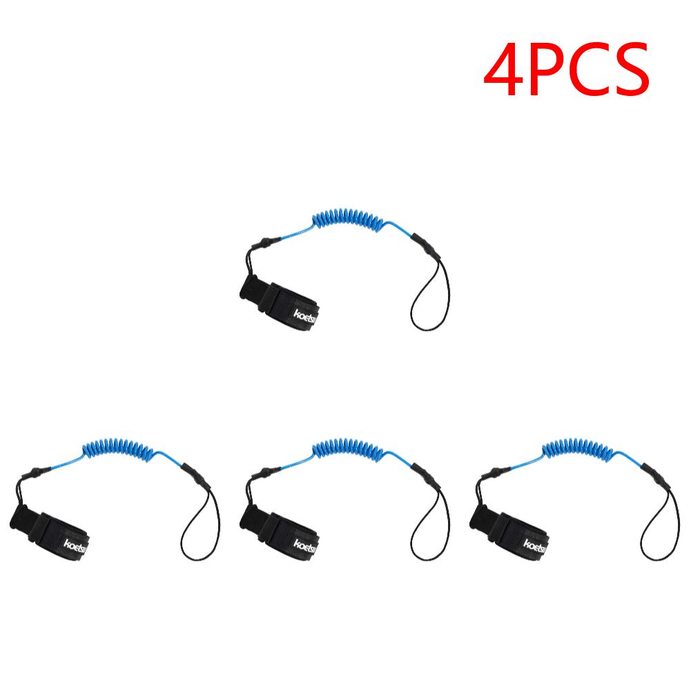 Coiled Bodyboarding Leash TPU Material Strong Cord Stand UP Paddle Board Leg Rope Stretchable for Fishing Tools Rods Strap
