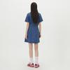LAP Kurzarm Hemdkleid Mini Denim Kleid Ar2Do460