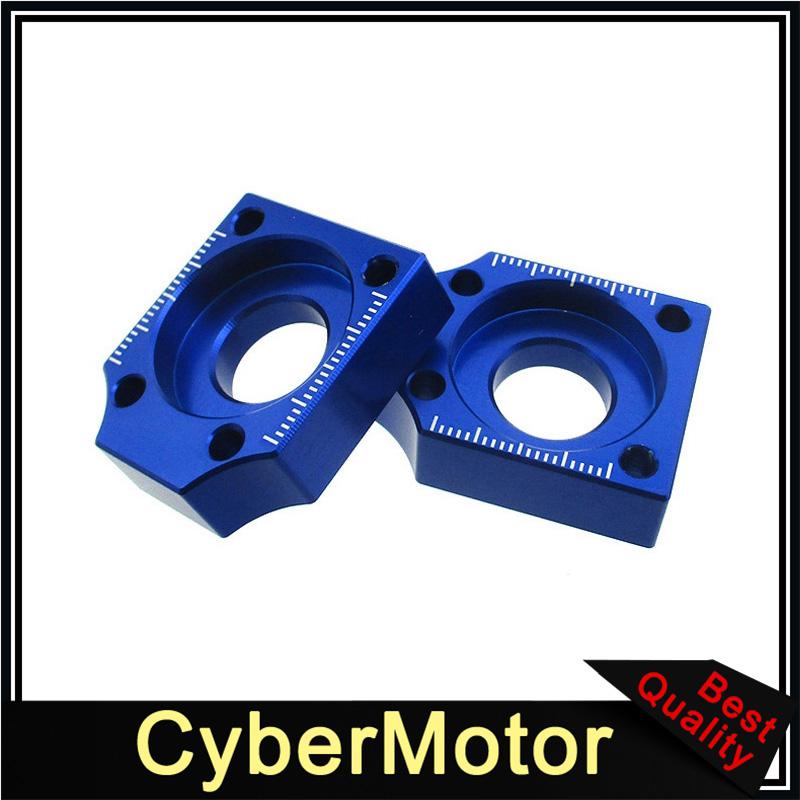 CNC Aluminum 15mm Chain Axle Tensioner Adjuster Blocks For Pit Dirt Bike Motorcycle Motocross Motard