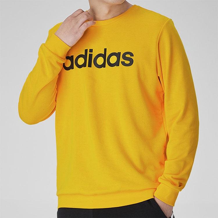 adidas Lässiger Pullover Langarm Sweatshirt Herren Tops Gelb GP4874