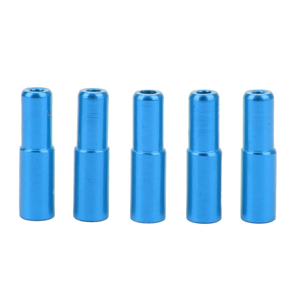 DUUTI 5pcs 5mm Bicycle Brake Cable Inner End Caps Crimps Aluminum Alloy Shifter Ferrules for Road