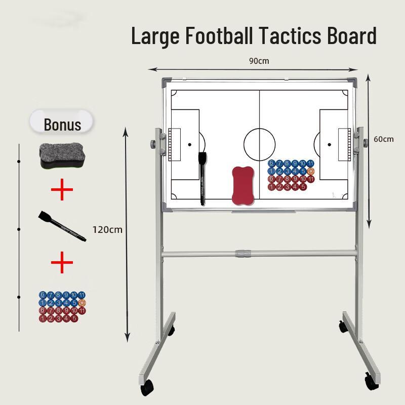 Большая тактическая доска для футбола на подставке Yayying