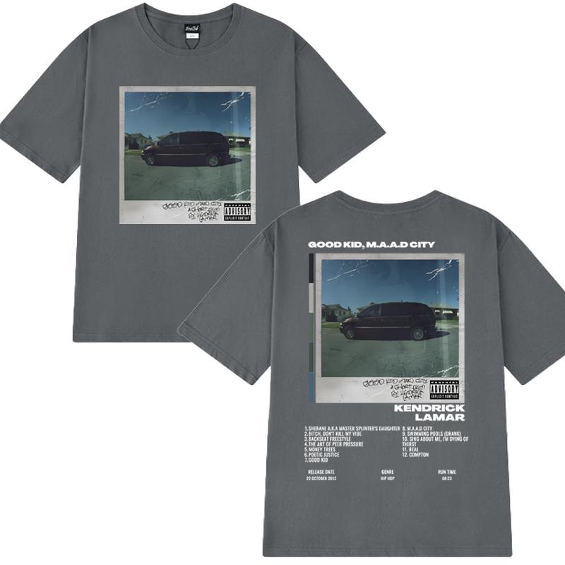 Kendrick Lamar Tour 2025 Double Sided printed T shirt Men Women Hip Hop vintage streetwear Unisex Cotton short sleeve T-shirts