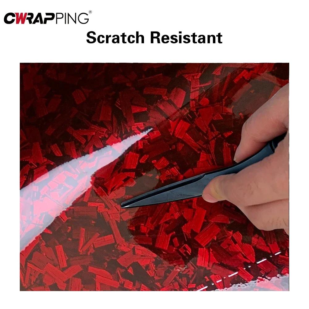 Forged Carbon Fiber Car Sticker DIY Film Vinyl Wrap Air Release Motorcycle Stickers Decals Auto Wrap Foil Car Accessories