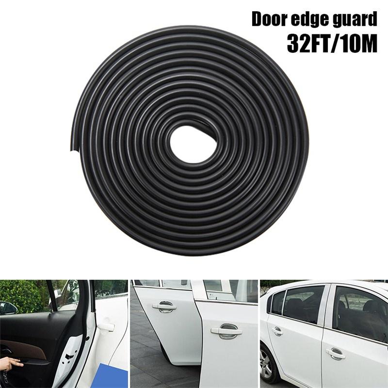 32ft Black Car Door Moulding Rubber Scratch Protector Strip Edge Guard Trim DIY