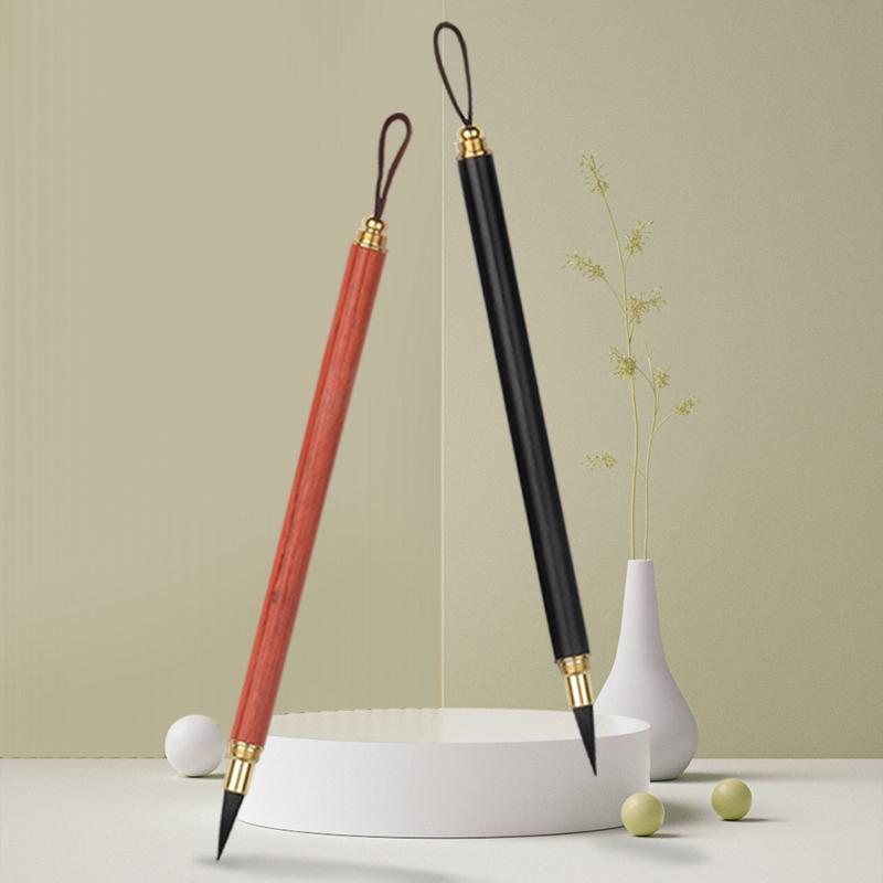 1 Stück Kalligraphie Schreibpinsel Ebenholz Sandelholz Hakenlinie Stift Kalligraphie Anfänger Kunst Professioneller Malpinsel