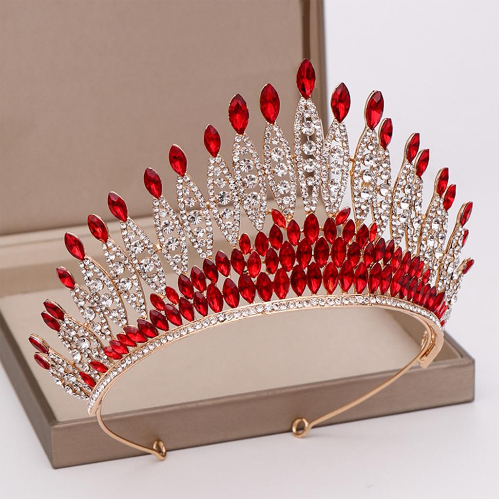 Baroque Bridal Crown Sparkly Rhinestones Headwear Wedding Bride Headwear Wedding Pageant Crown