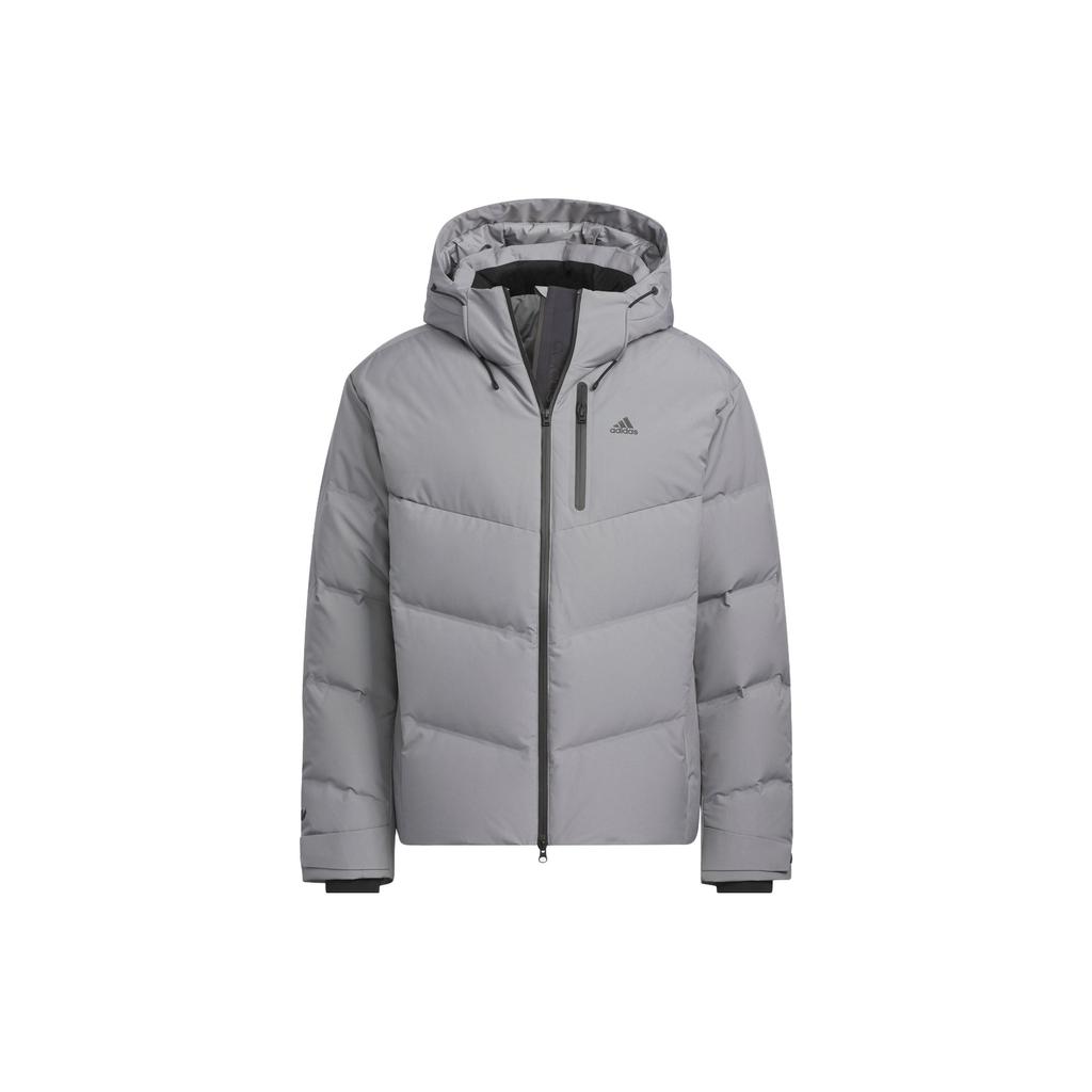 Adidas 800 Lightweight Hooded Down Jacket Unisex Outerwear Gray IW0784