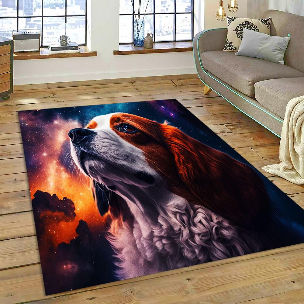 Cute Dog Cartoon Samoye,Chihuahua,Koki Pomeranian Husky Carpet Rug for Home Living Room Bedroom Sofa Doormat Decor,kid Non-slip