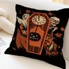 Retro Halloween Witch Pillow Gift Home Office Decoration Pillow Bedroom Sofa Car Cushion CoverPillow Case