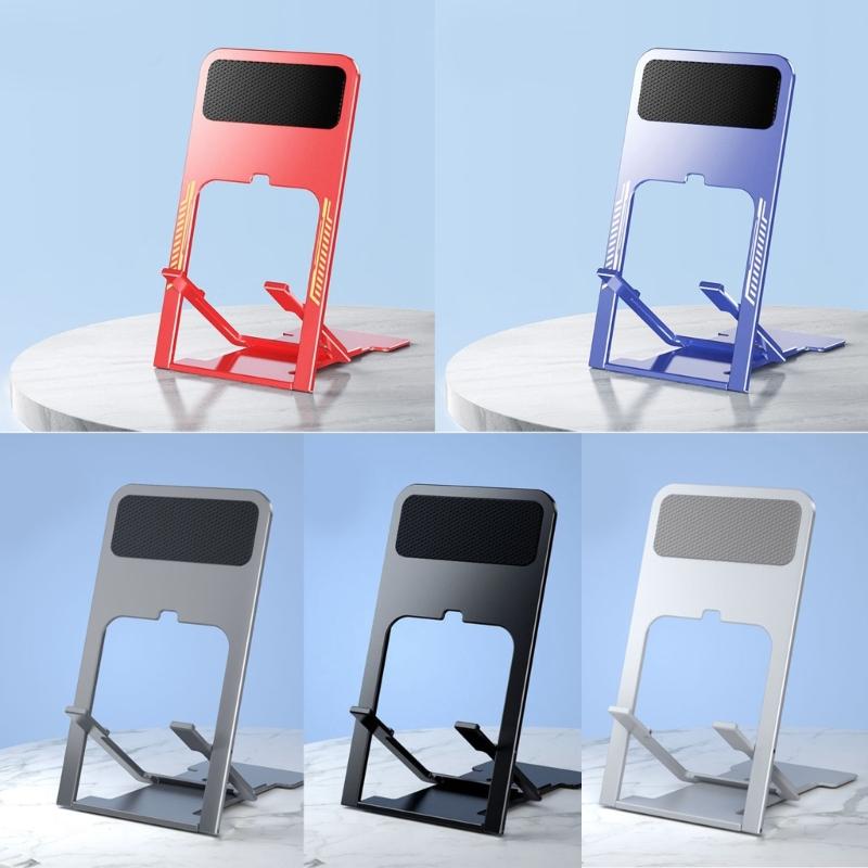 Tablet and Phone Holder with Adjustable Slots for Home Office or Travel Use Phone Stand Desktop Bracket 2PCS