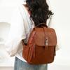 Women's Large Capacity Backpack Retro PU Backpack