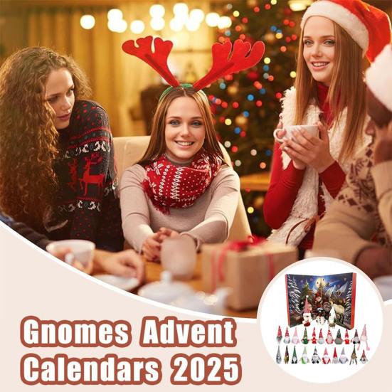 Gnomes Advent Calendar 2025 24 Days Countdown Box with Gnome
