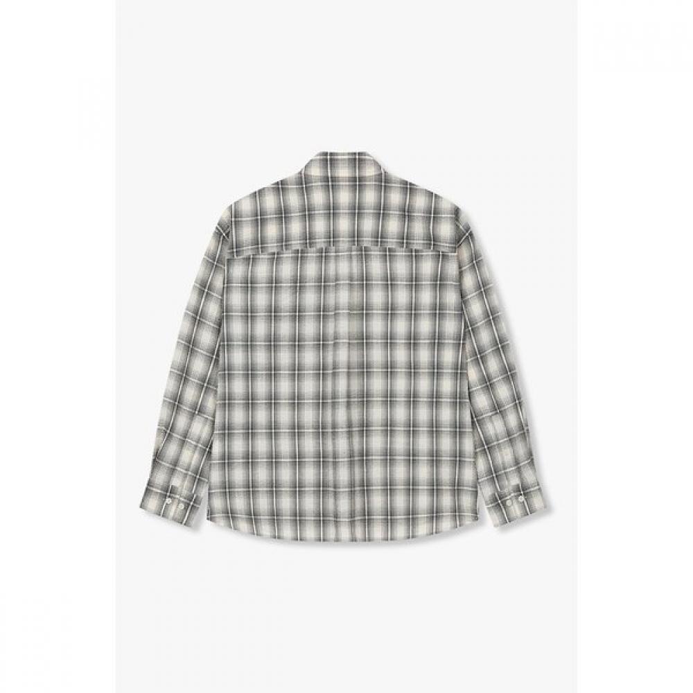 Studio Tomboy Ombre Check Seersucker Shirt  91m6221222 