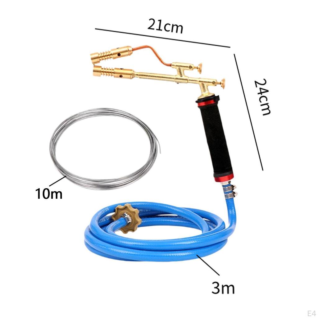 Adjustable Flame Propane Welding Torch Head with 3M Hose And Copper Aluminum Flux Cored Wire