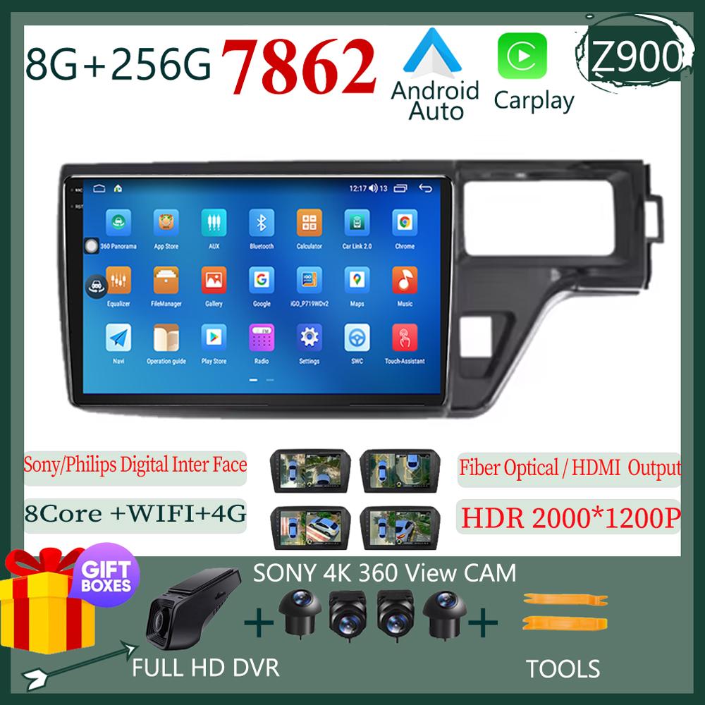For Honda Stepwgn 5 2015 - 2021 Android 13 Multimedia Stereo Radio QLED Player Navigation Carplay HDR Wifi 5G NO 2DIN dvd HDR