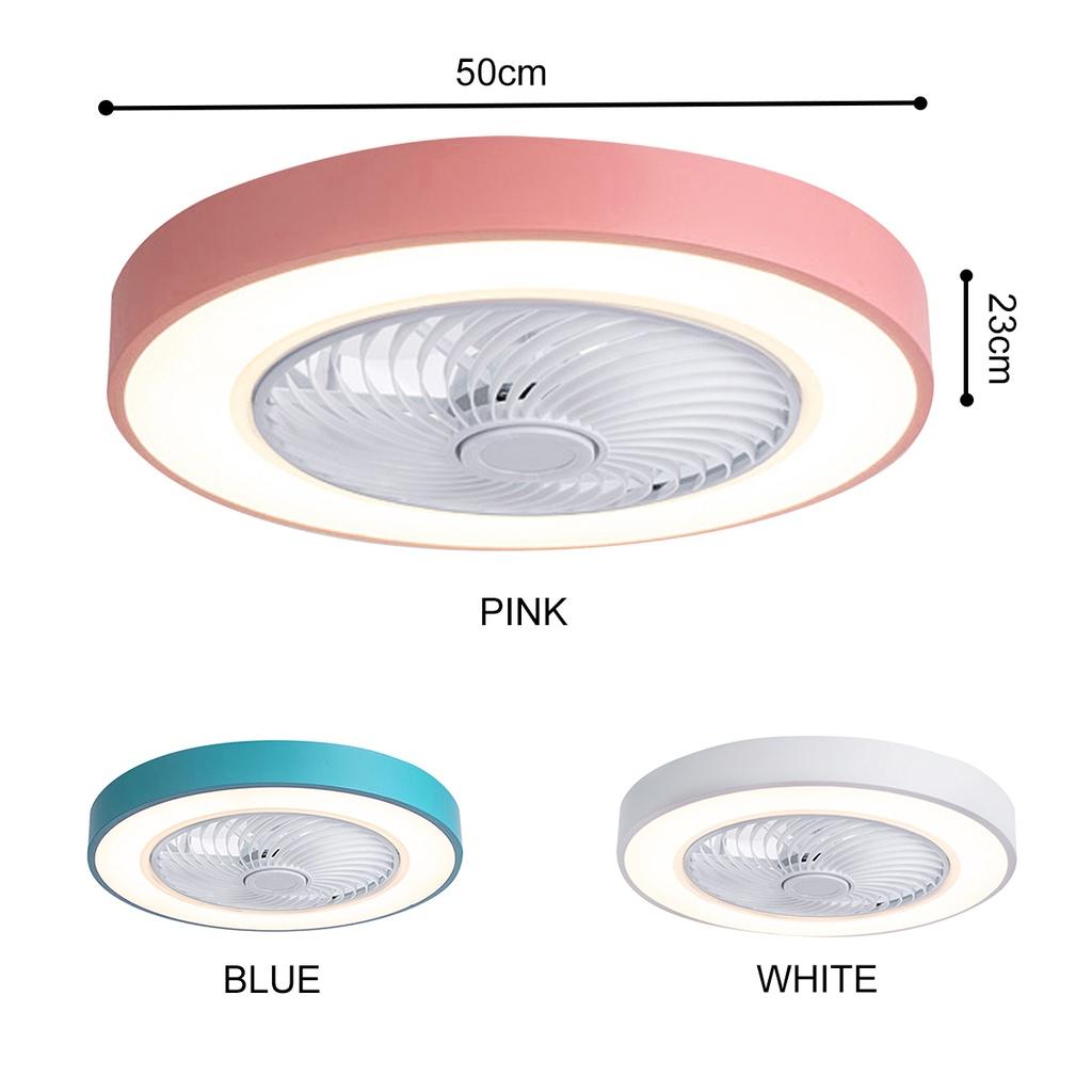 220V 50cm APP LED Ceiling Fan with Lights Remote Control Fans for Home Lamp Lighting Bedroom Living Silent Smart Dimmable