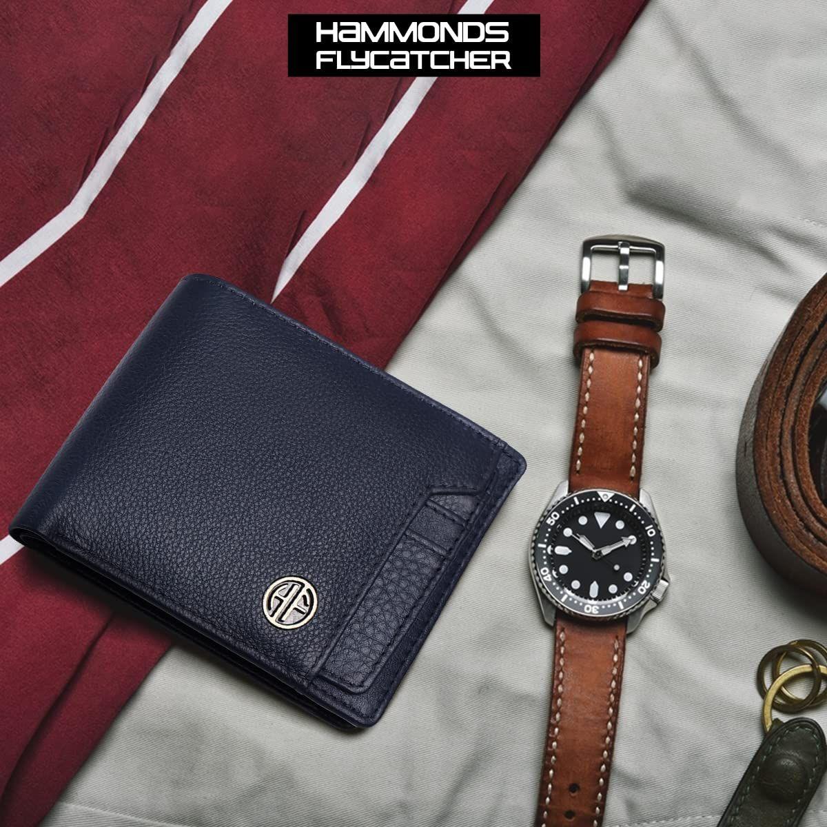 

Чоловічі гаманці з натуральної шкіри HAMMONDS FLYCATCHER синій