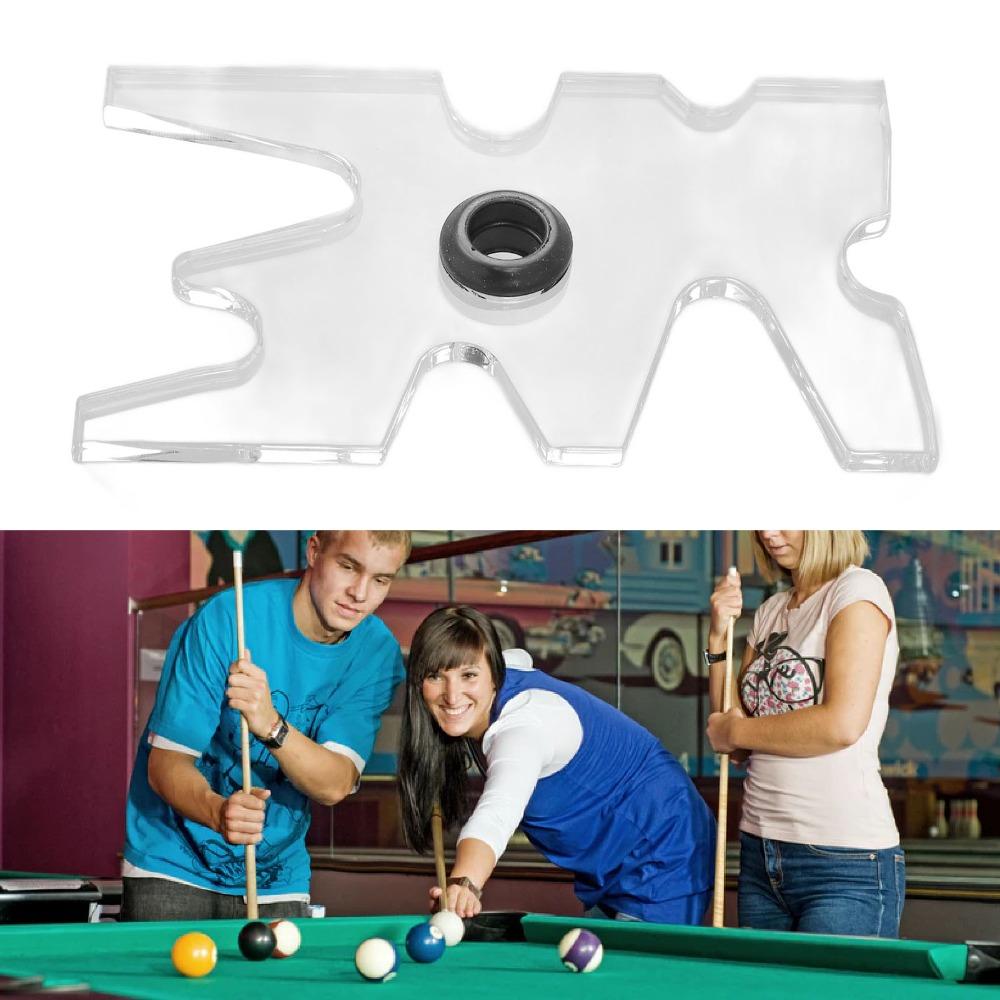 Portable Design Billiard Bridge Head Clear Acrylic Billiard Cue Bridge  Training Practice