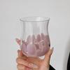 Künstlerische Lila Kiesglas Kaffeetasse Kreativer Umgekehrter Becher für Saft, Milchkaffee Bierbecher, Whiskeybecher
