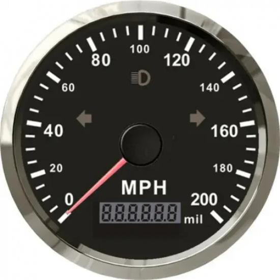 Universal 85MM GPS Speedometer Gauge for Motorcycle Marine Boat Truck 125 200 Kmh MPH Speed Gauge Meter