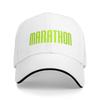 Marathon Game Green Logo Casual Baseball Cap  Hiking Fishing Trucker Hat Summer Sun Visor Women Unisex Stylish Baseball Caps