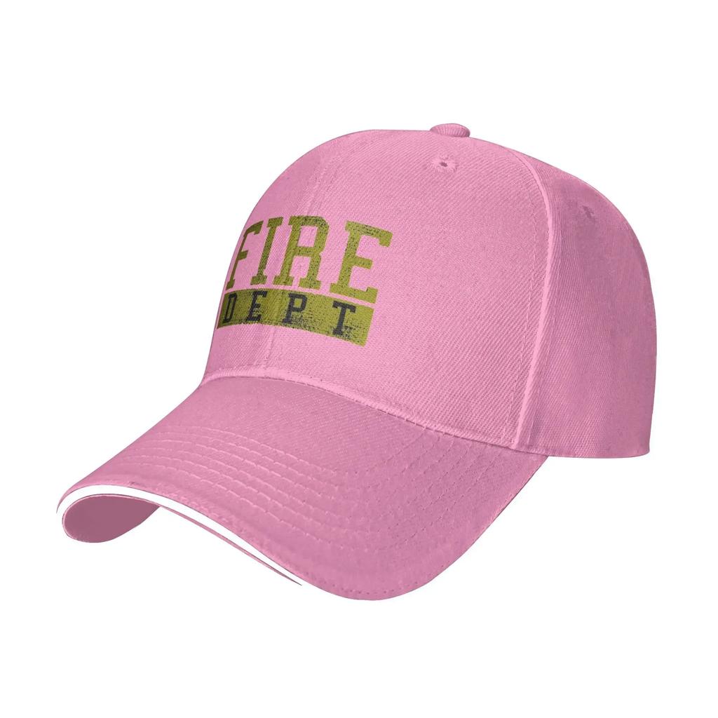 Black Green Fire DEPT Department Hiking Baseball Caps Womens  Adult Male Beach Sunscreen Hat Peaked Cap