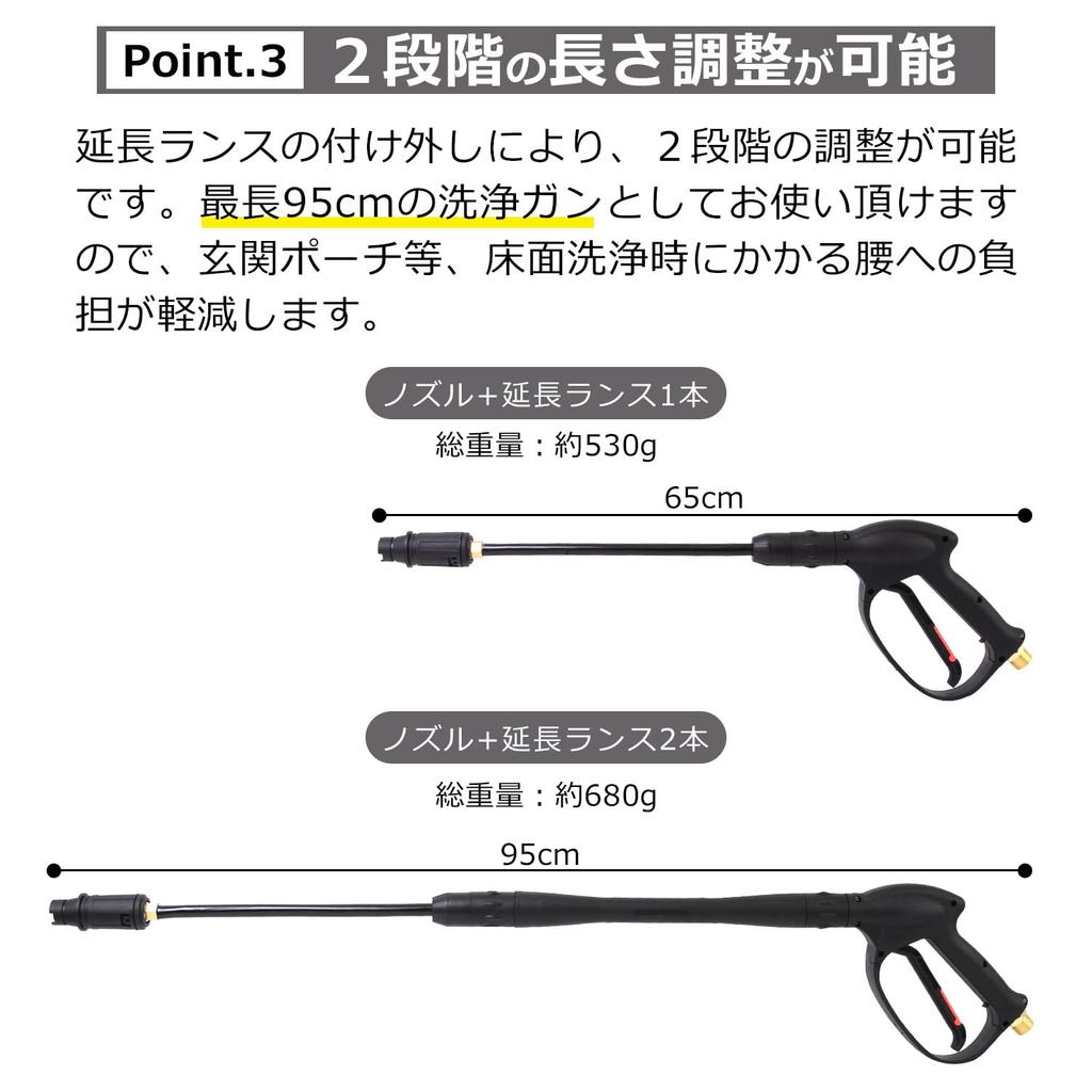 HOTEISON Hochdruckreinigerpistole, Spritzpistole, Schraubtyp (M22 x 15 mm) (Inklusive Kärcher Schnellkupplung)