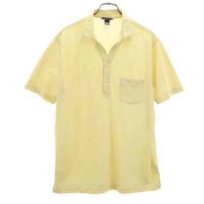 Short Sleeve Skipper Color Polo Shirt M Yellow Outdoors Men's Used