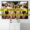 AI painting European and American sexy big breasted naked woman canvas poster uncensored blonde beauty erotic wall art