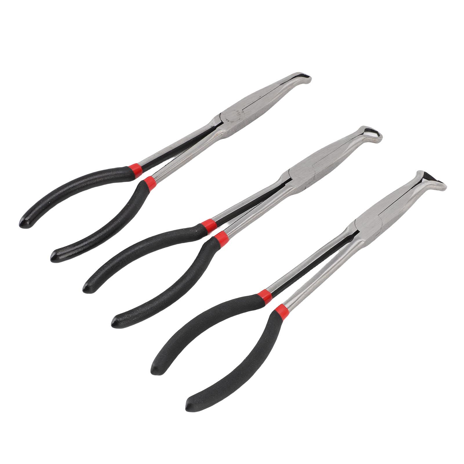 

11 Inch Long Circle Nose Plier Set Multifunctional Precise Control for Home Garage Professional Automotive Use