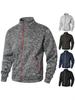 Men's Casual Hoodie: Spring/Autumn Solid Color Zip-Up Cardigan Sweatshirt